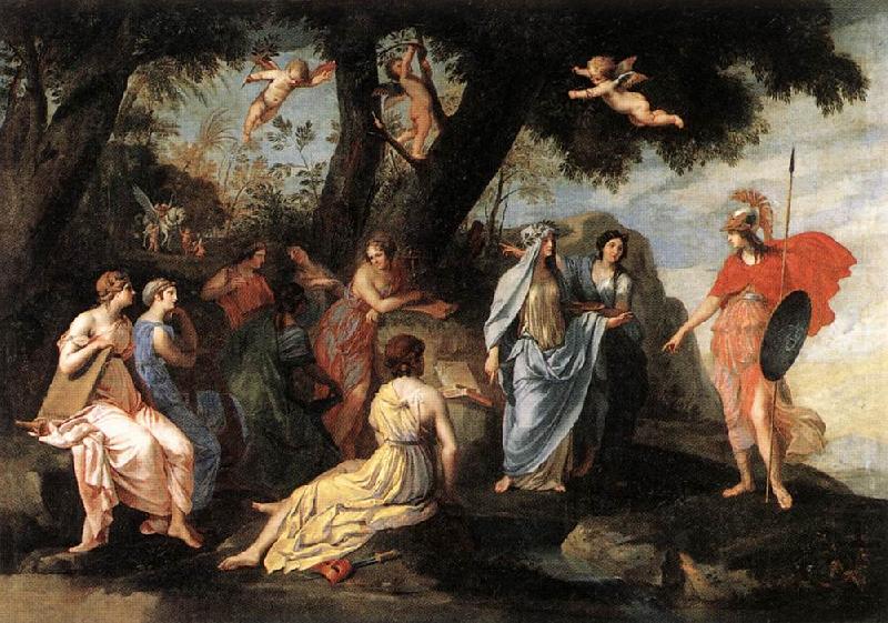 Minerva and the Muses, Joseph Stella